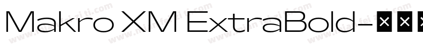Makro XM ExtraBold字体转换